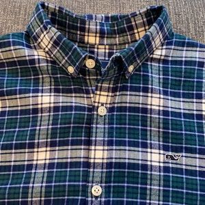 Vineyard Vines Boys Medium Flannel Button Down